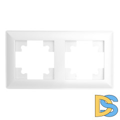 Рамка двухместная Stekker PFR00-7002-01 Катрин 39793