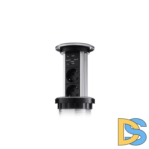 Сенсорный блок розеток LK (3 секции и 2 USB) Mebax 00-00001183