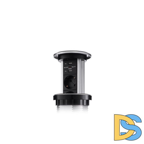 Сенсорный блок розеток LK (3 секции и 2 USB) Mebax 00-00001183