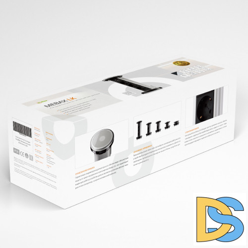 Сенсорный блок розеток LK (3 секции и 2 USB) Mebax 00-00001183