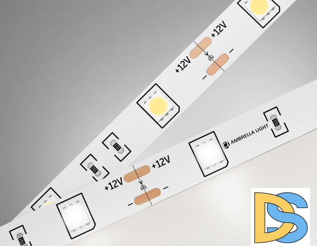 Светодиодная лента Ambrella Light LED Strip 12В 5050 7,2Вт/м 4500K 5м IP20 GS1802