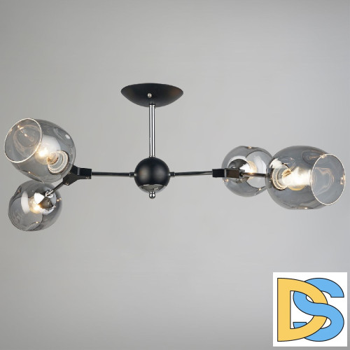 Люстра на штанге Reluce 04210-0.3-04 BK+CR
