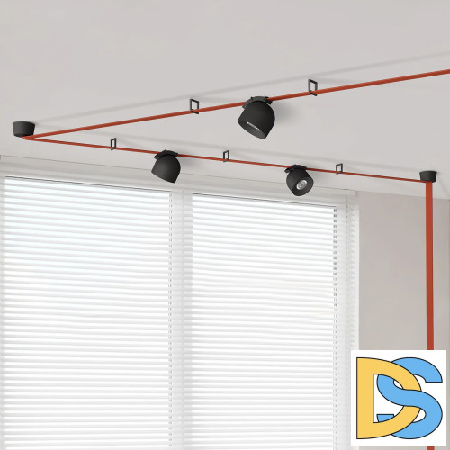 Трековый однофазный светильник Denkirs Belty spot DK5540-BK