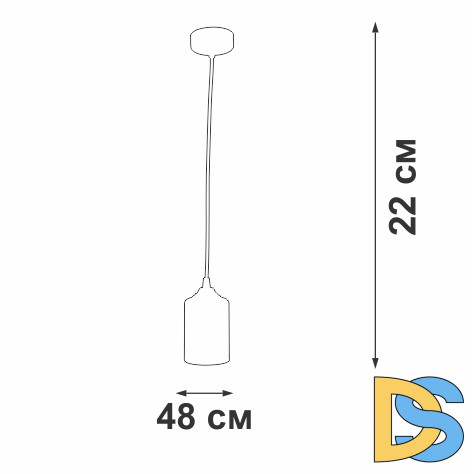 Подвесной светильник Vitaluce V2833-1/1S
