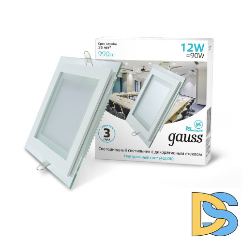 Встраиваемый светильник Gauss Glass 948111212