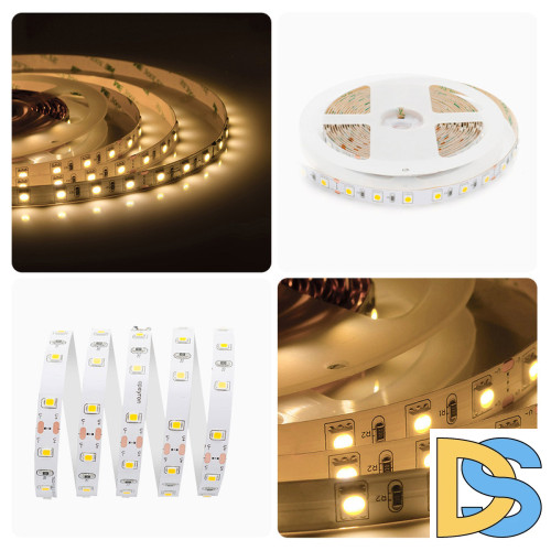 Светодиодная лента Apeyron Стандарт 24В 5050 14,4Вт/м 3000К 5м IP20 00-338