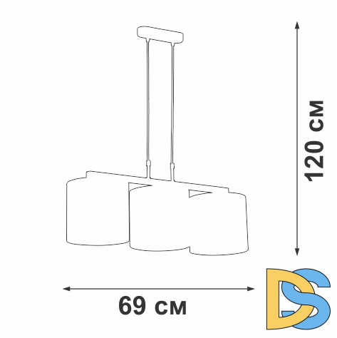 Подвесной светильник Vitaluce V2882-1/3S