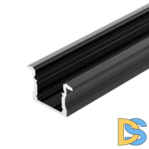 Алюминиевый профиль Arlight LINE-2315-F-2000 ANOD BLACK 044278