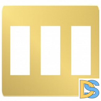 Рамка 3-ая (тройная), Золото/Бежевый, серия Unica Studio, Schneider Electric