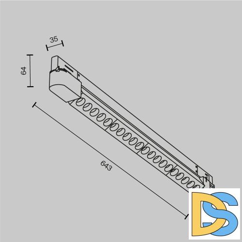 Трековый трехфазный светильник Maytoni Points TR195-3-20W2.7K-M-B