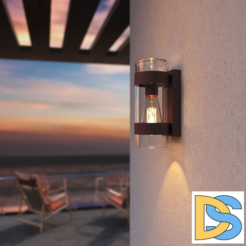 Уличный настенный светильни Elektrostandard Falcon 35167/D темно-коричневый4690389195273 a063466
