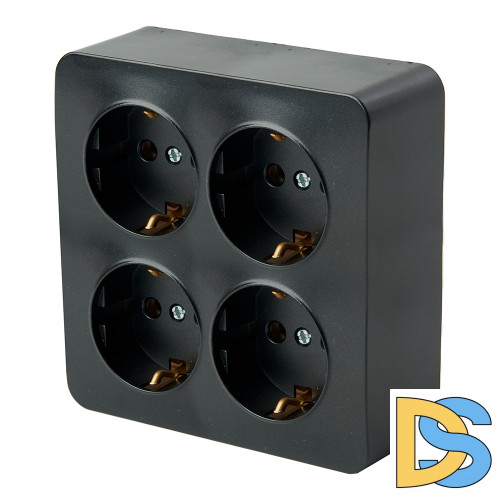 Розетка 4-местная с/з Stekker София 49510 MST16-14S-05