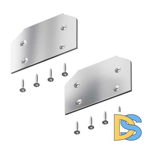 Заглушка торцевая к профилю (2 шт.) Maytoni Three phase track system Trinity TRA005MPEC-31S