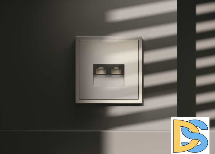 Розетка компьютерная встраиваемая VOLTUM S70 двойная RJ45+RJ45 кат.6, (шелк)