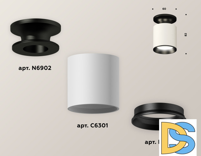 Накладной светильник Ambrella Light Techno XS6301120 (N6902, C6301, N6103)
