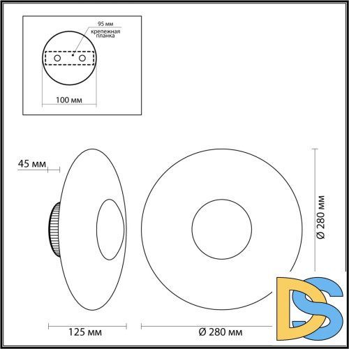 Настенный светильник Odeon Light ADAMAS 4223/13WL
