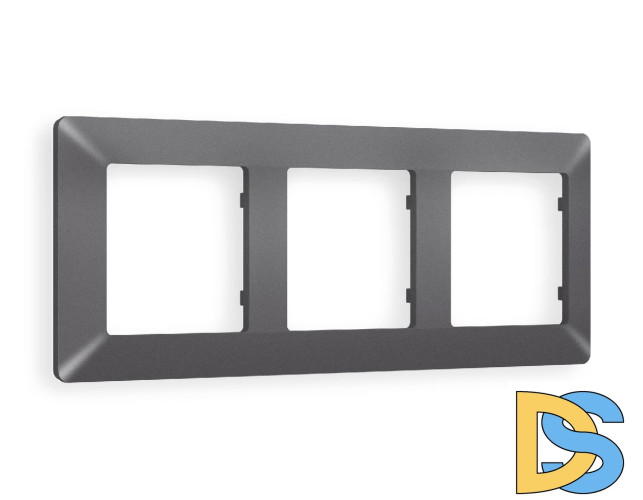 Рамка трехместная Ambrella Volt Line AF110653