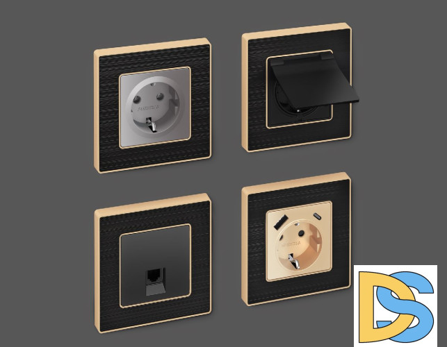 Рамка одноместная Ambrella Volt Arctic AF580541