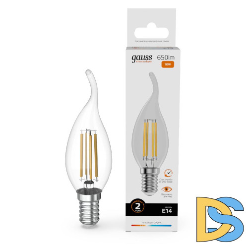 Лампа светодиодная Gauss Filament Elementary E14 10W 2700K 42110
