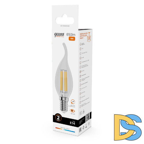 Лампа светодиодная Gauss Filament Elementary E14 10W 2700K 42110