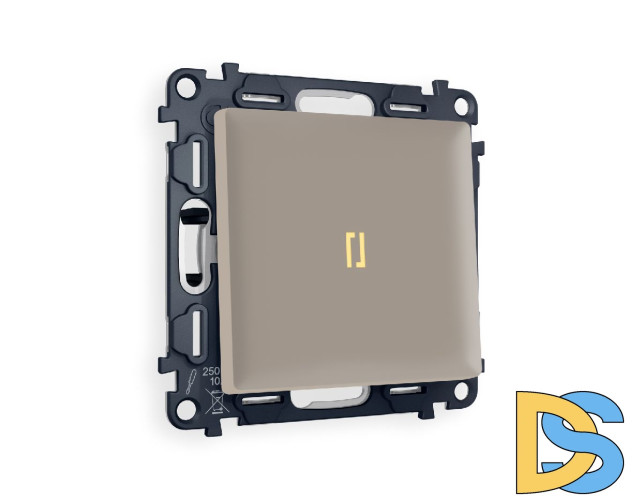 Комплект механизма 1-кл выключателя с подсветкой Ambrella Volt Alfa MA362010