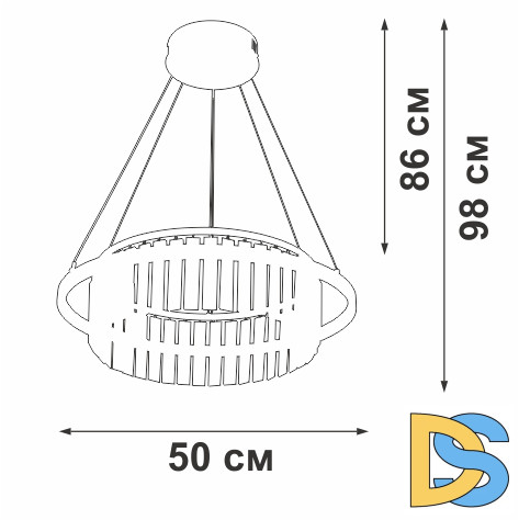 Подвесная люстра Vitaluce V54010-0/1S