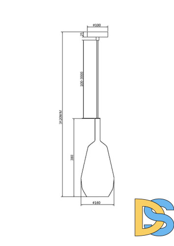 Подвесной светильник Maytoni Duality MOD271PL-01B7