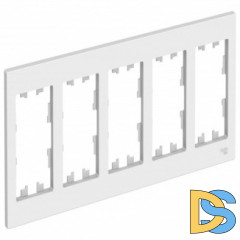 Рамка 5-ая (пятерная), Белый, серия Atlas Design, Schneider Electric