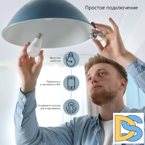 Лампа светодиодная диммируемая Gauss E27 10W 2700K матовая 1070112