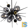 Люстра на штанге Delight Collection Burst 9720P-10S black/smoky