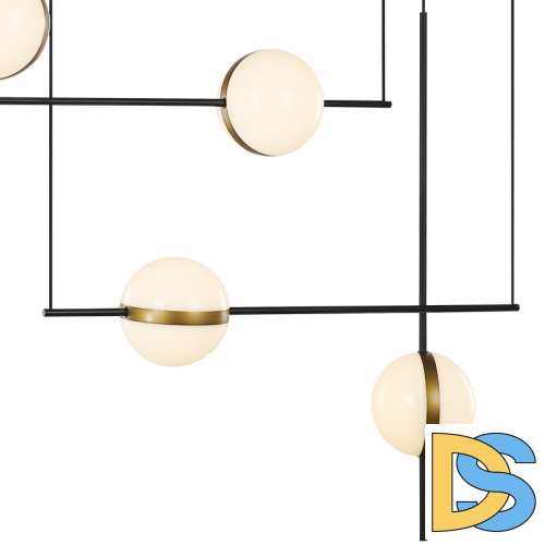 Подвесная люстра Delight Collection MD2062-4B black/brass