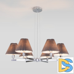 Подвесная люстра Eurosvet Peony 60136/6 хром/графит