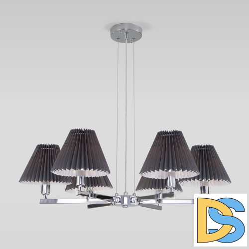 Подвесная люстра Eurosvet Peony 60136/6 хром/графит