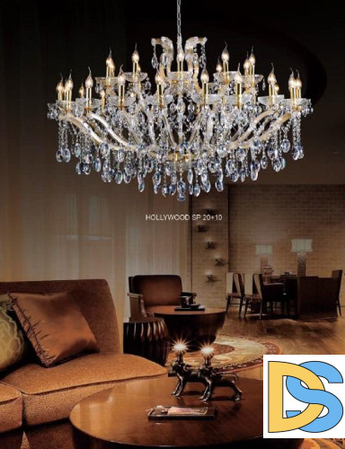 Подвесная люстра Crystal Lux Hollywood SP20+10 Gold