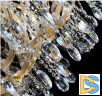 Подвесная люстра Crystal Lux Hollywood SP20+10 Gold