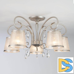 Потолочная люстра Eurosvet Liona 60065/5 серебро