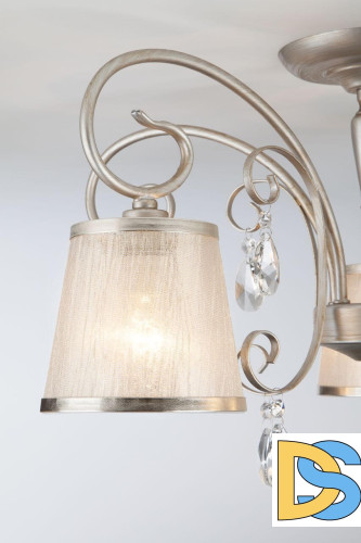 Потолочная люстра Eurosvet Liona 60065/5 серебро