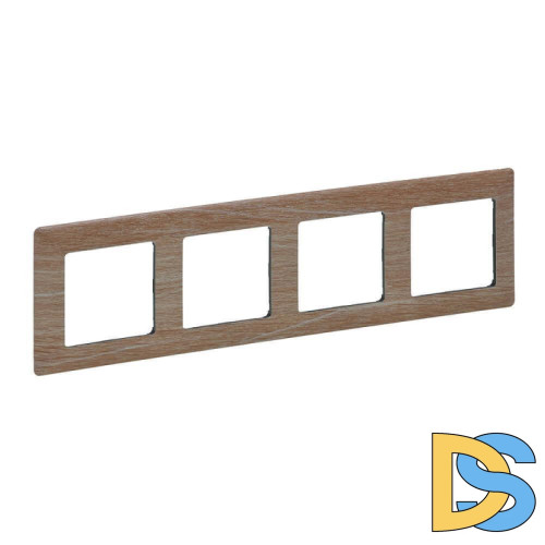 Рамка 4-постовая Legrand Valena Life Светлое дерево 754184