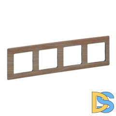 Рамка 4-постовая Legrand Valena Life Светлое дерево 754184