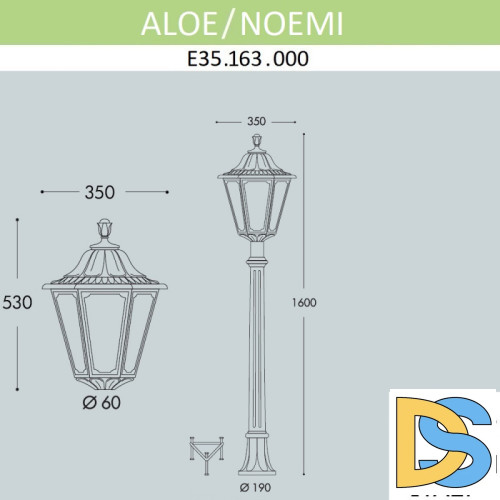 Садовый светильник Fumagalli E35.163.000.WXH27