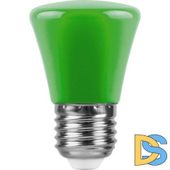 Лампа светодиодная Feron E27 1W зеленый Грибок Матовая LB-372 25912