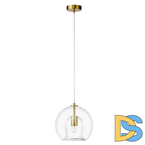 Подвесной светильник Crystal Lux LUISA SP1 BRASS/TRANSPARENT