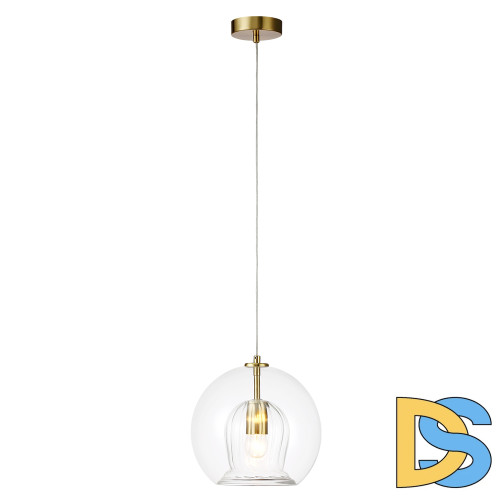 Подвесной светильник Crystal Lux LUISA SP1 BRASS/TRANSPARENT