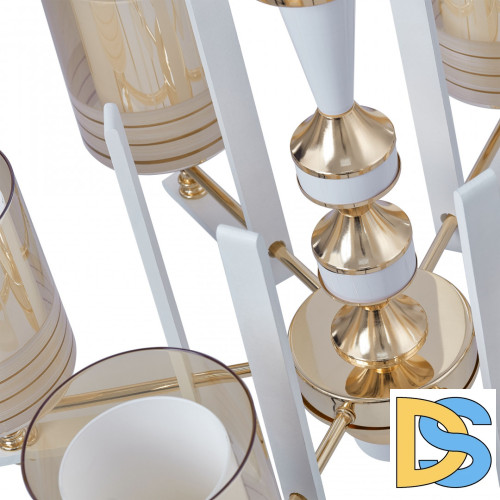 Подвесная люстра Arte Milano Florentia-6087 306087/6 Wh/Gd