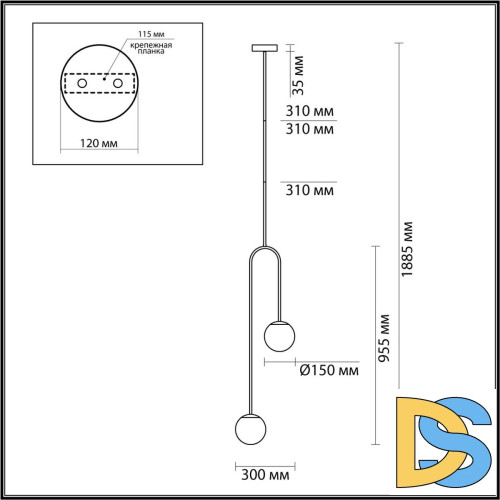 Потолочный светильник Odeon Light Ambi 4340/2