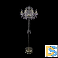 Торшер Bohemia Ivele Crystal 1410T2/8+4/195-165 G V7010