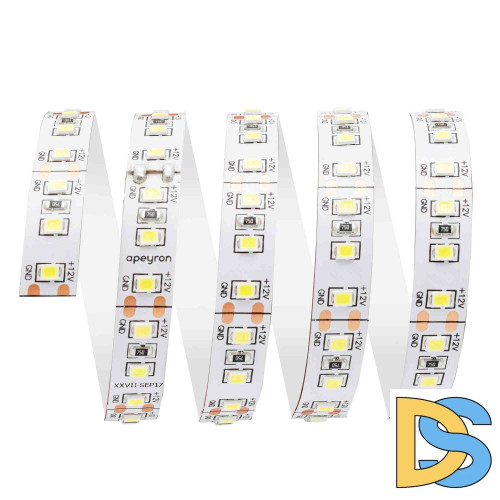 Светодиодная лента Apeyron 12В СТ 14,4Вт/м smd2835 120д/м IP20 1400Лм/м 2м 6500К 211BL