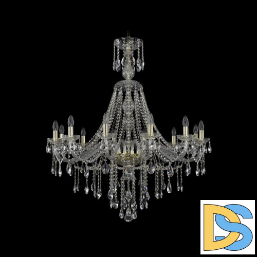 Подвесная люстра Bohemia Ivele Crystal 1415/12/360/XL-113 G
