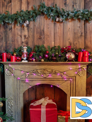 Светодиодная гирлянда Uniel 220V розовый ULD-S1000-100/DGA Pink IP20 UL-00008406