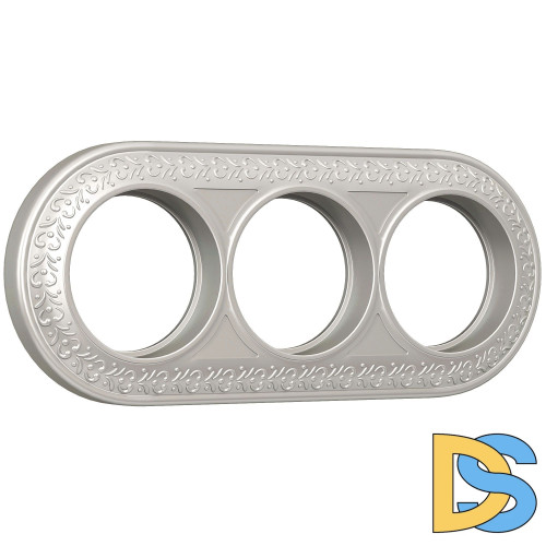 Рамка на 3 поста Werkel (жемчужный) WL70-frame-03